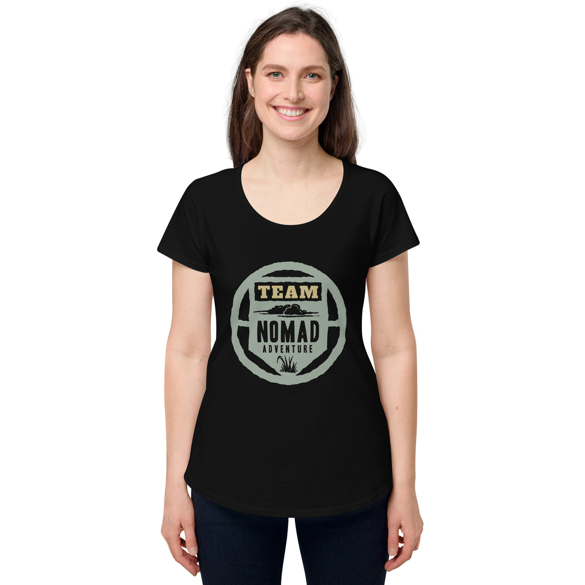 Team nomad adventure, Women’s round neck tee