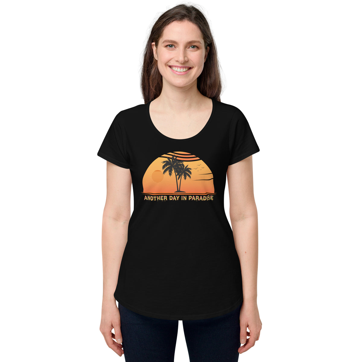 Another day in paradise, Women’s round neck tee