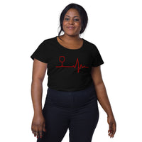 Load image into Gallery viewer, Wine life line, Women’s round neck tee
