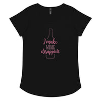 Load image into Gallery viewer, I make wine disappear. Women’s round neck tee
