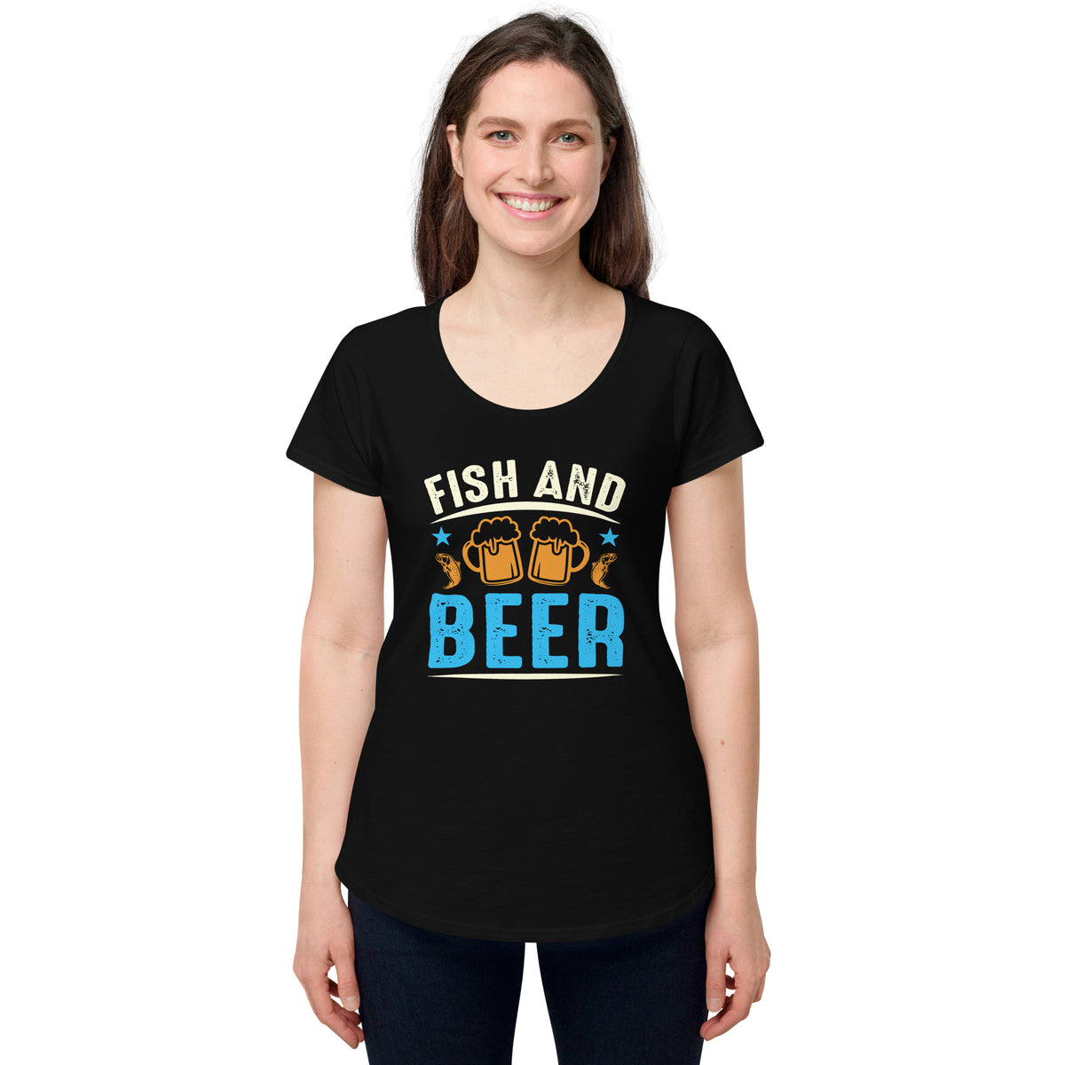 Fish and Beer, Women’s round neck tee