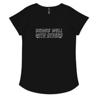 Load image into Gallery viewer, Drinks well with others. Women’s round neck tee
