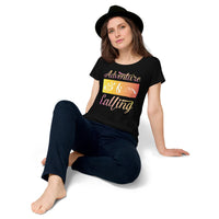 Load image into Gallery viewer, Adventure is calling, Women’s round neck tee
