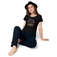 Load image into Gallery viewer, Wine a little, you&#39;ll feel better. Women’s round neck tee
