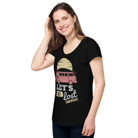 Load image into Gallery viewer, Let&#39;s get lost somewhere, Women’s round neck tee
