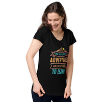 Load image into Gallery viewer, And then I realised adventures are the best way to learn, Women’s round neck tee
