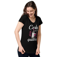 Load image into Gallery viewer, Corks are for quitters, Women’s round neck tee
