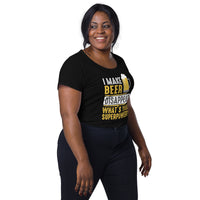 Load image into Gallery viewer, I make beer disappear, what&#39;s your superpower? Women’s round neck tee
