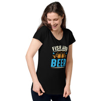 Load image into Gallery viewer, Fish and Beer, Women’s round neck tee
