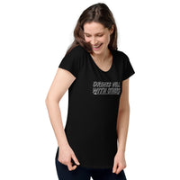 Load image into Gallery viewer, Drinks well with others. Women’s round neck tee
