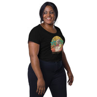 Load image into Gallery viewer, Enjoy the summer. Women’s round neck tee
