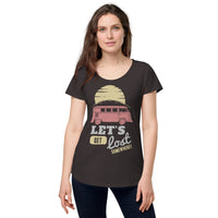 Load image into Gallery viewer, Let&#39;s get lost somewhere, Women’s round neck tee
