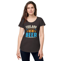 Load image into Gallery viewer, Fish and Beer, Women’s round neck tee
