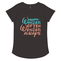 Load image into Gallery viewer, Wander often, wander always, Women’s round neck tee
