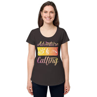 Load image into Gallery viewer, Adventure is calling, Women’s round neck tee
