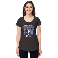 Load image into Gallery viewer, This is my wine shirt, ok? Women’s round neck tee
