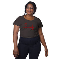 Load image into Gallery viewer, Wine life line, Women’s round neck tee
