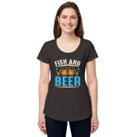 Load image into Gallery viewer, Fish and Beer, Women’s round neck tee

