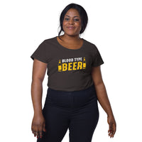 Load image into Gallery viewer, Blood type beer, Women’s round neck tee
