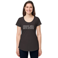 Load image into Gallery viewer, Drinks well with others. Women’s round neck tee
