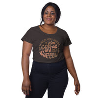 Load image into Gallery viewer, All you need is coffee and more coffee, Women’s round neck tee
