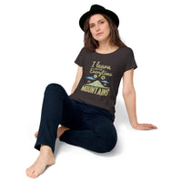 Load image into Gallery viewer, I learn something every time I go into the mountains, Women’s round neck tee
