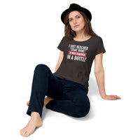 Load image into Gallery viewer, I just rescued some wine. It was trapped in a bottle. Women’s round neck tee
