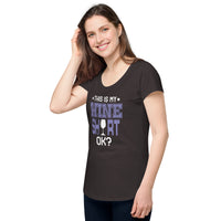 Load image into Gallery viewer, This is my wine shirt, ok? Women’s round neck tee
