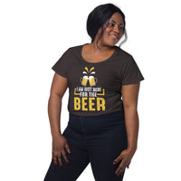 Load image into Gallery viewer, I am just here for the beer, Women’s round neck tee
