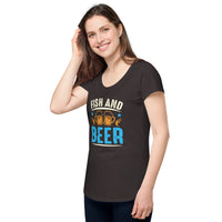 Load image into Gallery viewer, Fish and Beer, Women’s round neck tee
