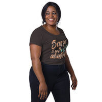 Load image into Gallery viewer, Say yes to new adventures, Women’s round neck tee
