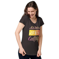 Load image into Gallery viewer, Adventure is calling, Women’s round neck tee
