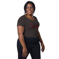 Load image into Gallery viewer, Wine life line, Women’s round neck tee
