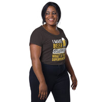 Load image into Gallery viewer, I make beer disappear, what&#39;s your superpower? Women’s round neck tee
