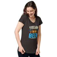 Load image into Gallery viewer, Fish and Beer, Women’s round neck tee

