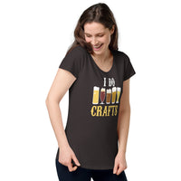 Load image into Gallery viewer, I do crafts. Women’s round neck tee
