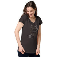 Load image into Gallery viewer, Keep calm and drink coffee, Women’s round neck tee
