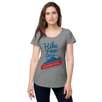 Load image into Gallery viewer, Hike more worry less, Women’s round neck tee
