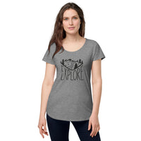Load image into Gallery viewer, Explore, Women’s round neck tee
