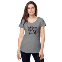 Load image into Gallery viewer, Embrace your inner wild, Women’s round neck tee
