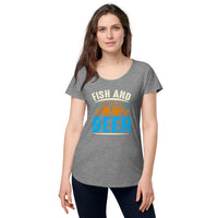 Load image into Gallery viewer, Fish and Beer, Women’s round neck tee
