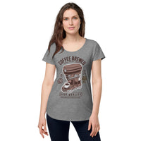 Load image into Gallery viewer, Coffee brewed, Women’s round neck tee
