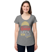 Load image into Gallery viewer, Let&#39;s get lost somewhere, Women’s round neck tee
