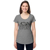 Load image into Gallery viewer, Explore, Women’s round neck tee
