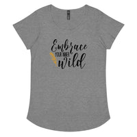 Load image into Gallery viewer, Embrace your inner wild, Women’s round neck tee
