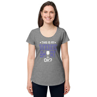Load image into Gallery viewer, This is my wine shirt, ok? Women’s round neck tee
