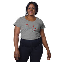 Load image into Gallery viewer, Wine life line, Women’s round neck tee

