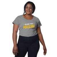 Load image into Gallery viewer, Blood type beer, Women’s round neck tee
