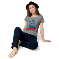 Load image into Gallery viewer, Hike more worry less, Women’s round neck tee
