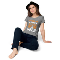 Load image into Gallery viewer, Come to the darkside, we have beer. Women’s round neck tee
